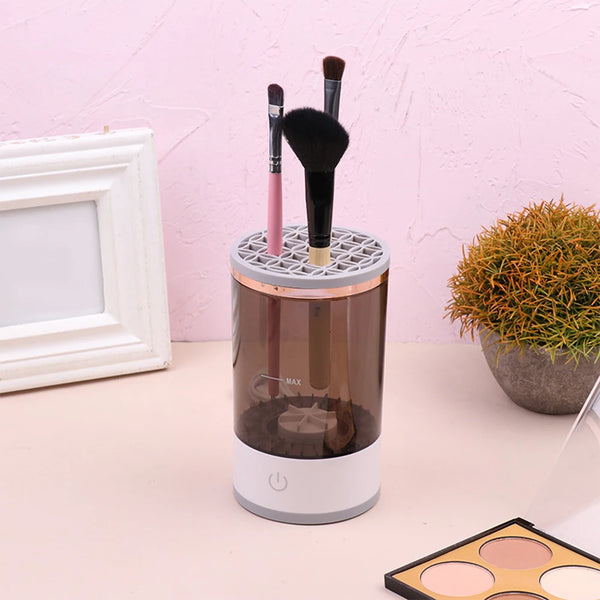 Effortless Makeup Brush Care – Cleaner & Dryer in One
